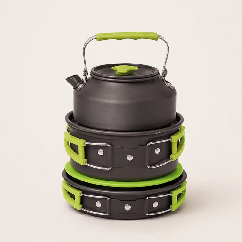 Set de Cuisine Camping 16 Pièces — Kit Complet pour 2 Personnes